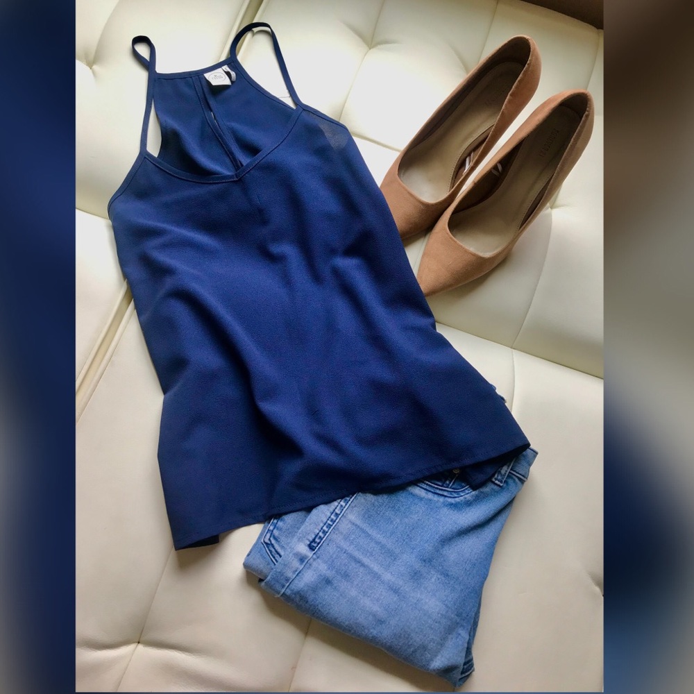 Navy blue tank top